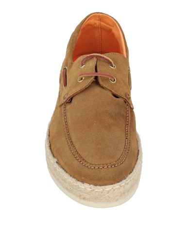 Man Loafers Camel Size 7 Leather