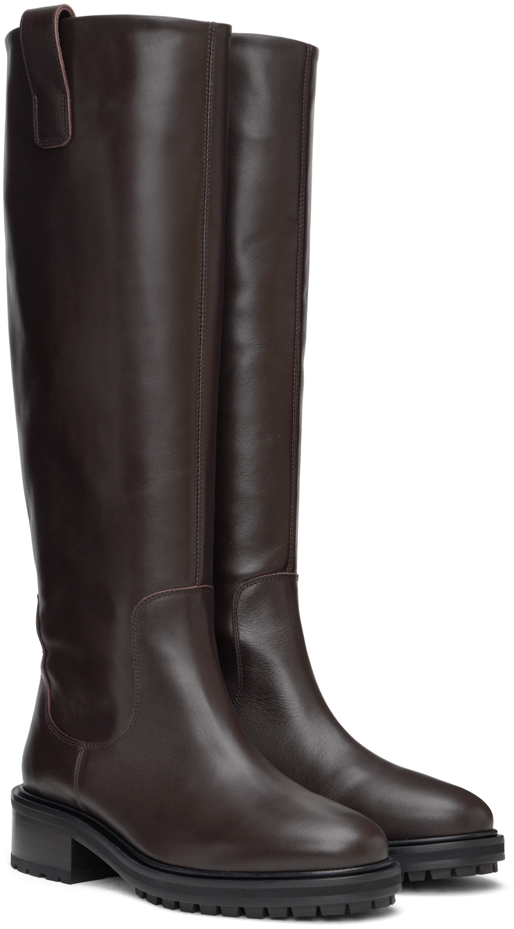 Aeyde Brown Henry Tall Boots