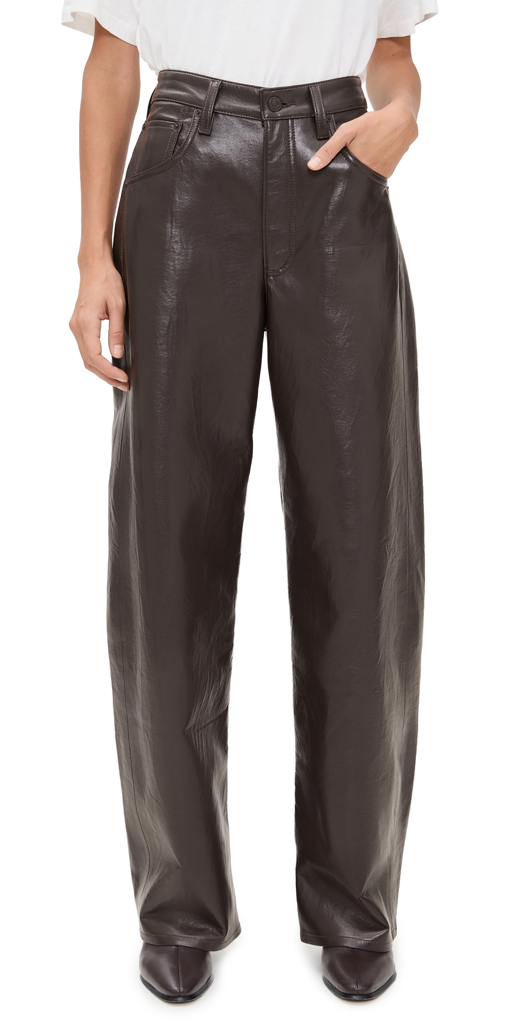 Ayla Baggy Pants Chocolate