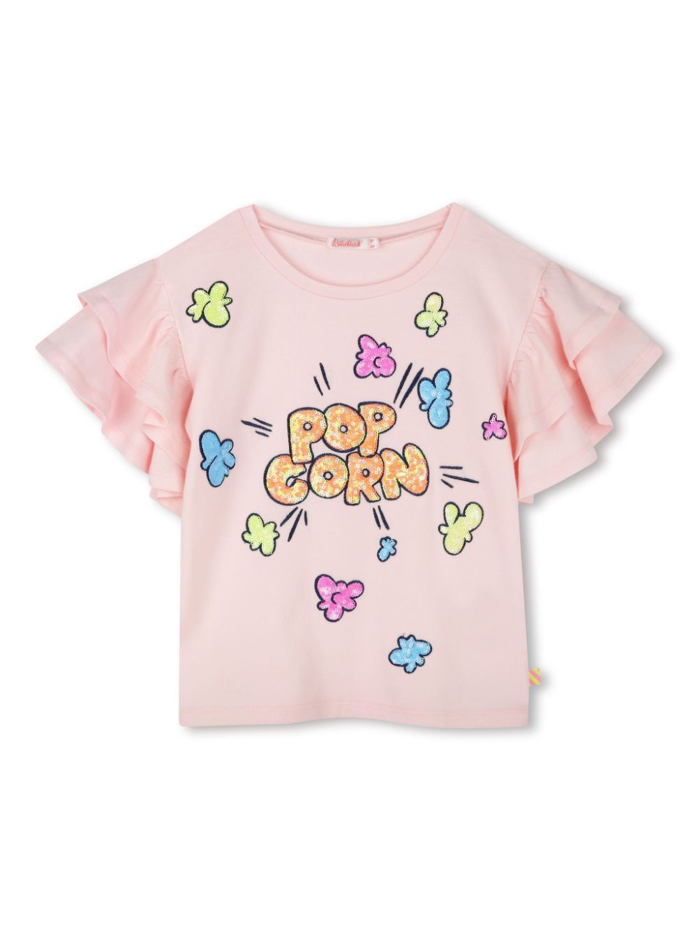 Sequin-embellished T-shirt - Pink