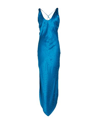 House Of Amen Woman Maxi dress Turquoise Size 6 Acetate, Viscose