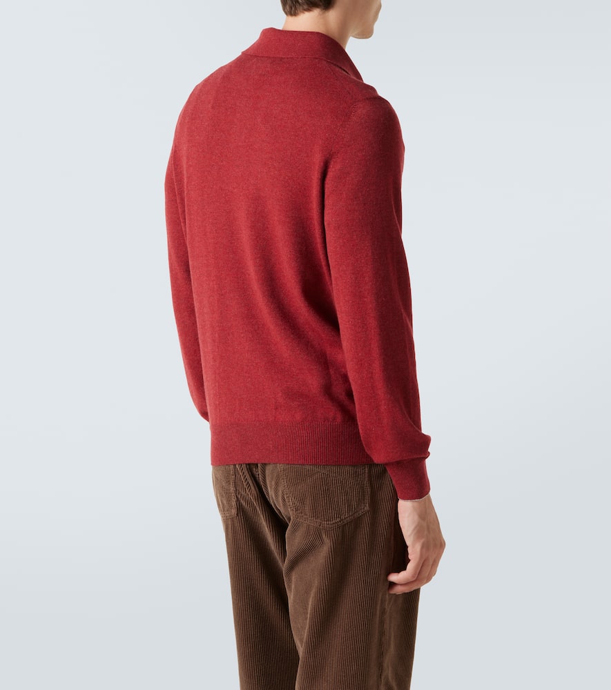Cashmere polo sweater