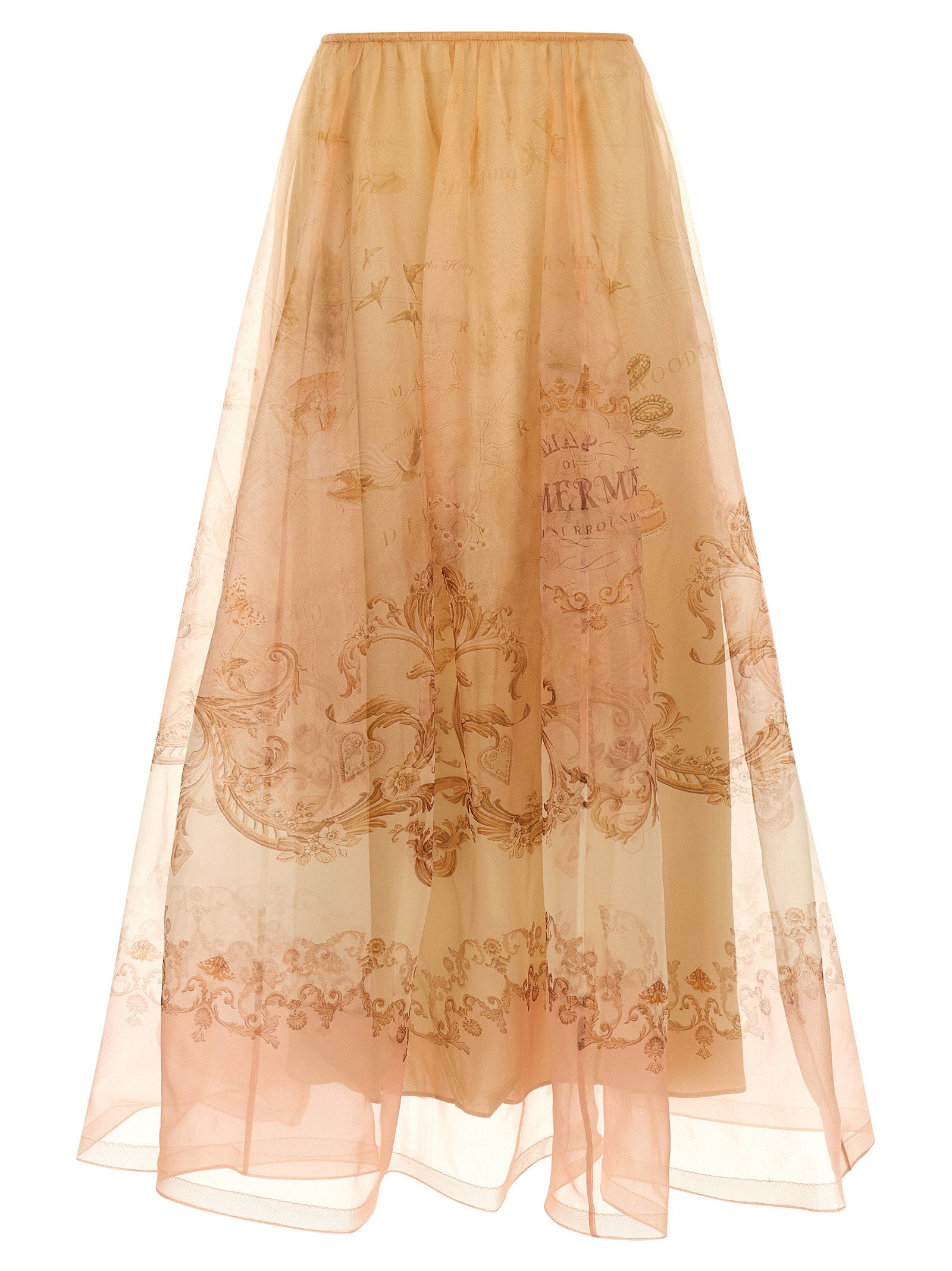 Hypnotic Organza Maxi Skirt