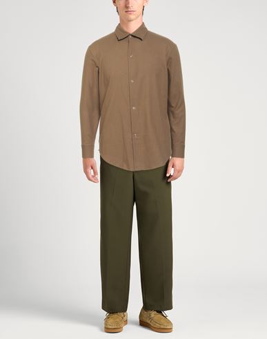 Man Shirt Military green Size M Cotton