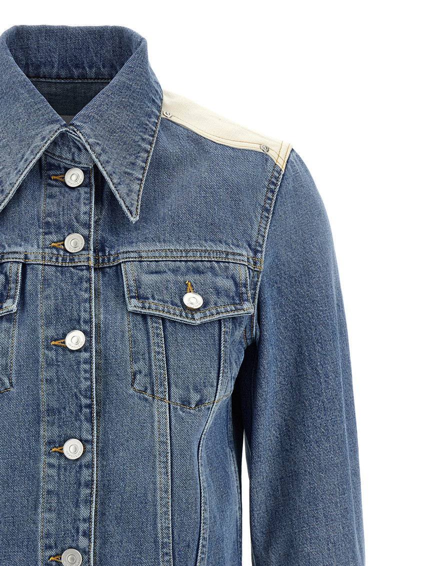 Givenchy - Denim Jacket Casual Jackets And Parka Blue