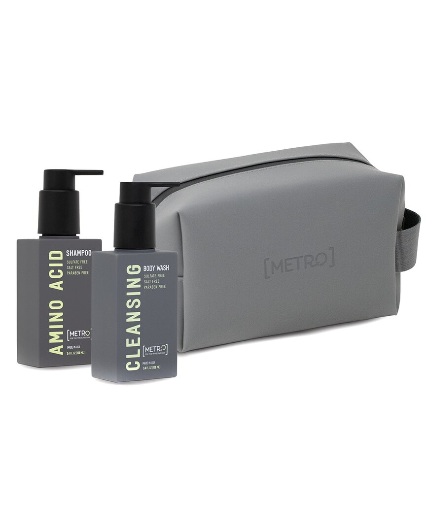 Travel Size Shampoo & Body Wash Bundle - 100ml & Waterproof Tolitery Travel Bag