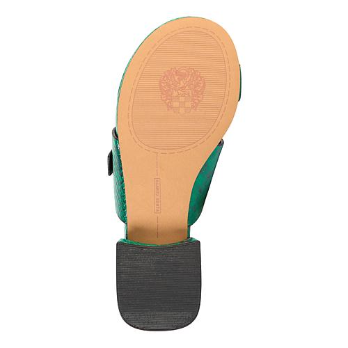 Leather Toe Loop Sandal - Black/Natural Leopard