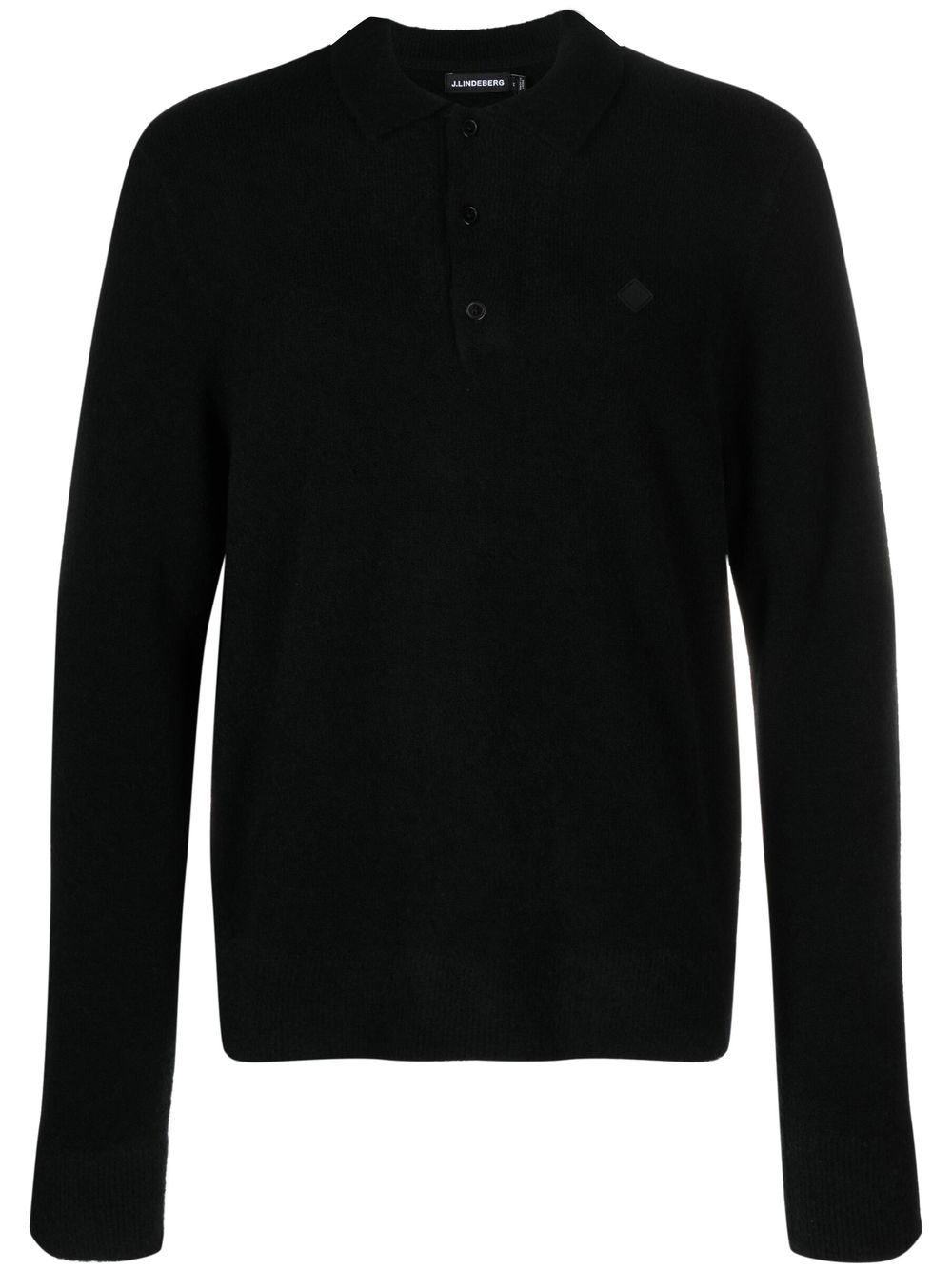 Yann logo-patch polo shirt - Black