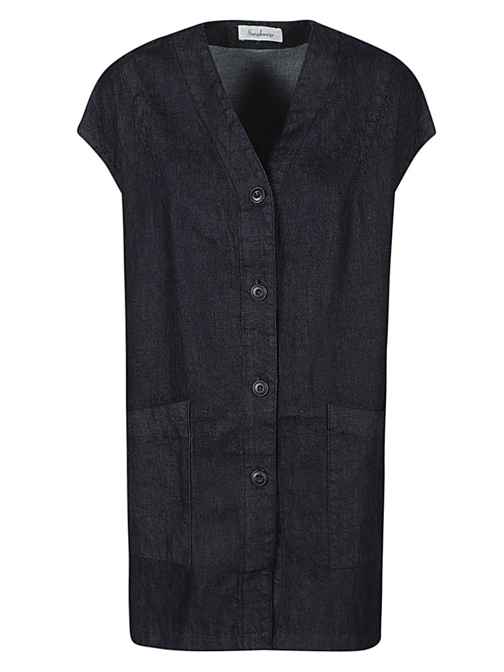 Navy Blue Long Vest