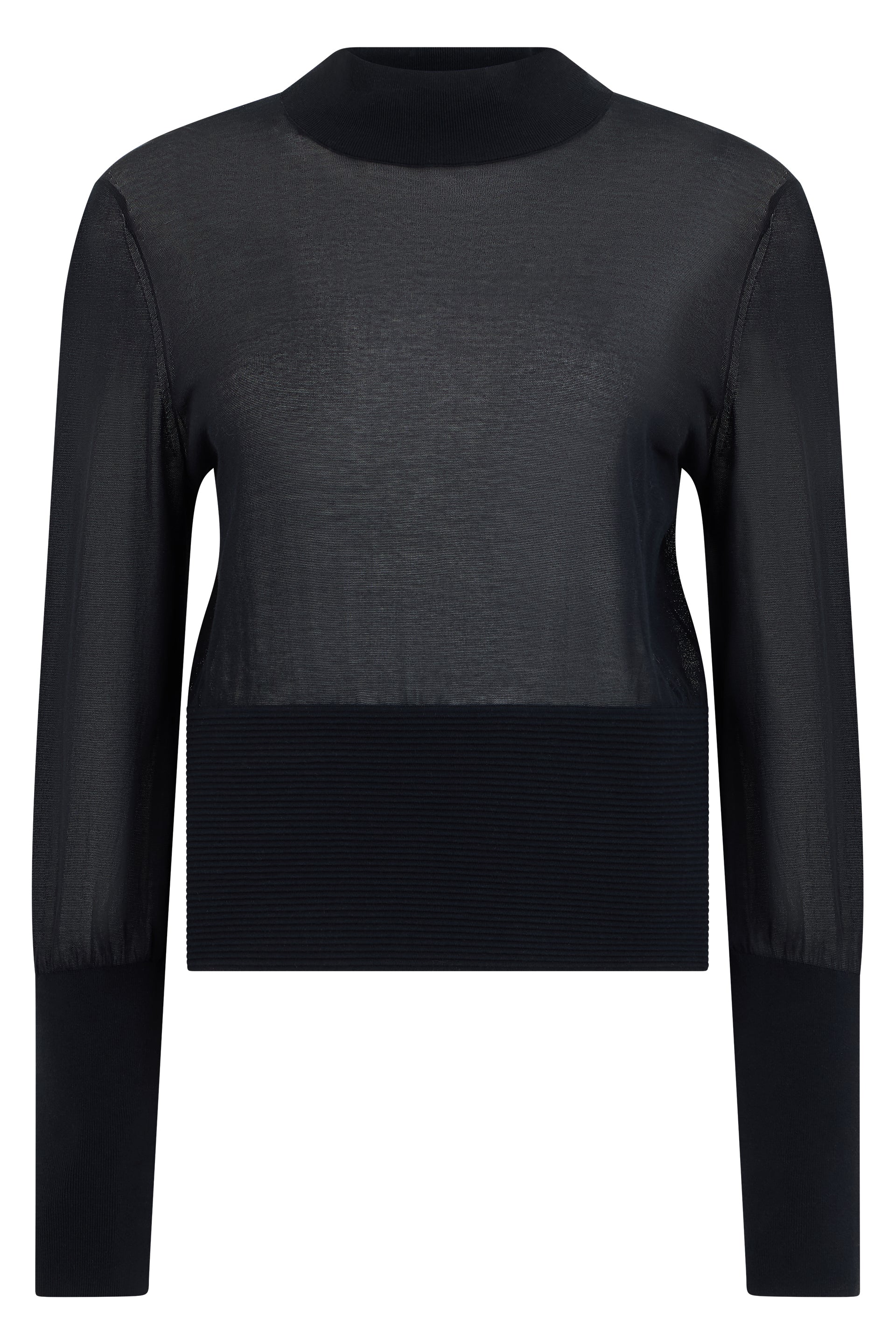 Lightweight Knit Long-Sleeve Sweater