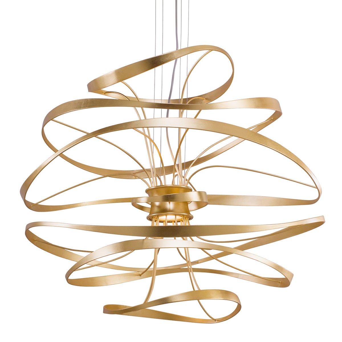 Stainless Steel LED Chandelier from the Calligraphy Collection