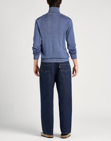 Man Turtleneck Slate blue Size XXL Wool