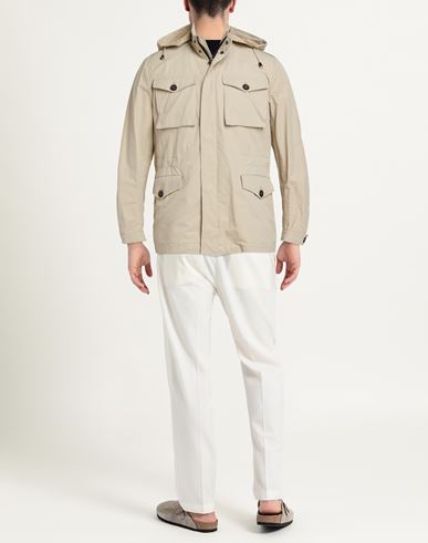 Man Jacket Beige Size 38 Polyester