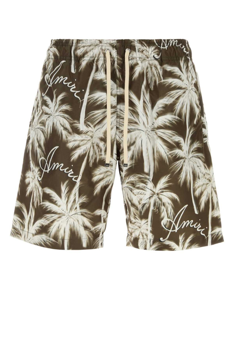 Amiri - swim shorts polyester all over print pocket