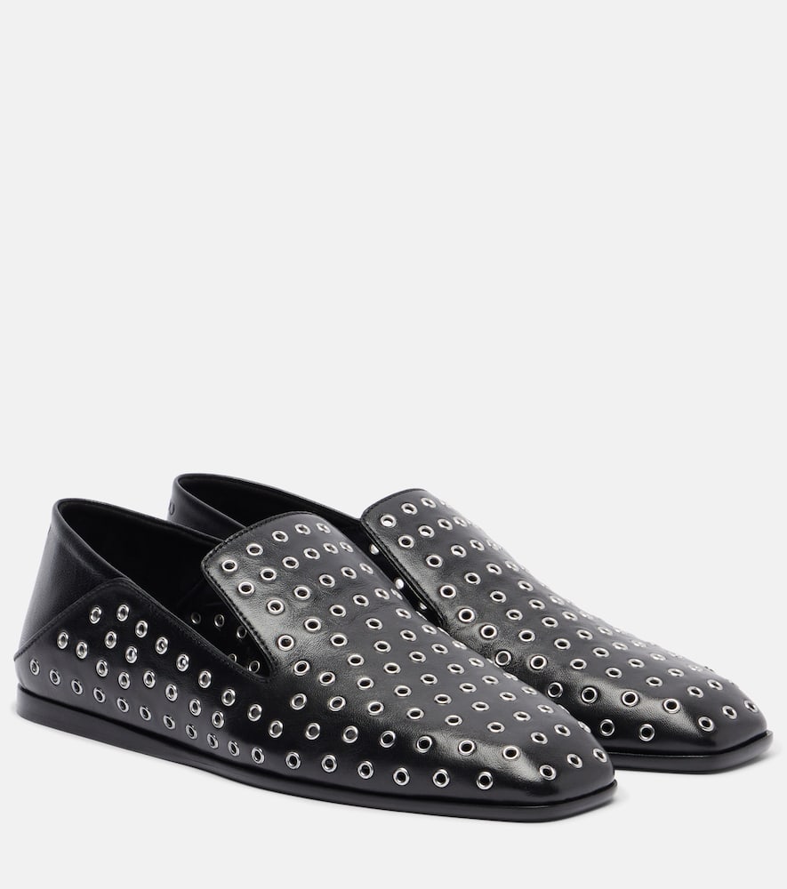 Eliot embellished leather slip-on shoes