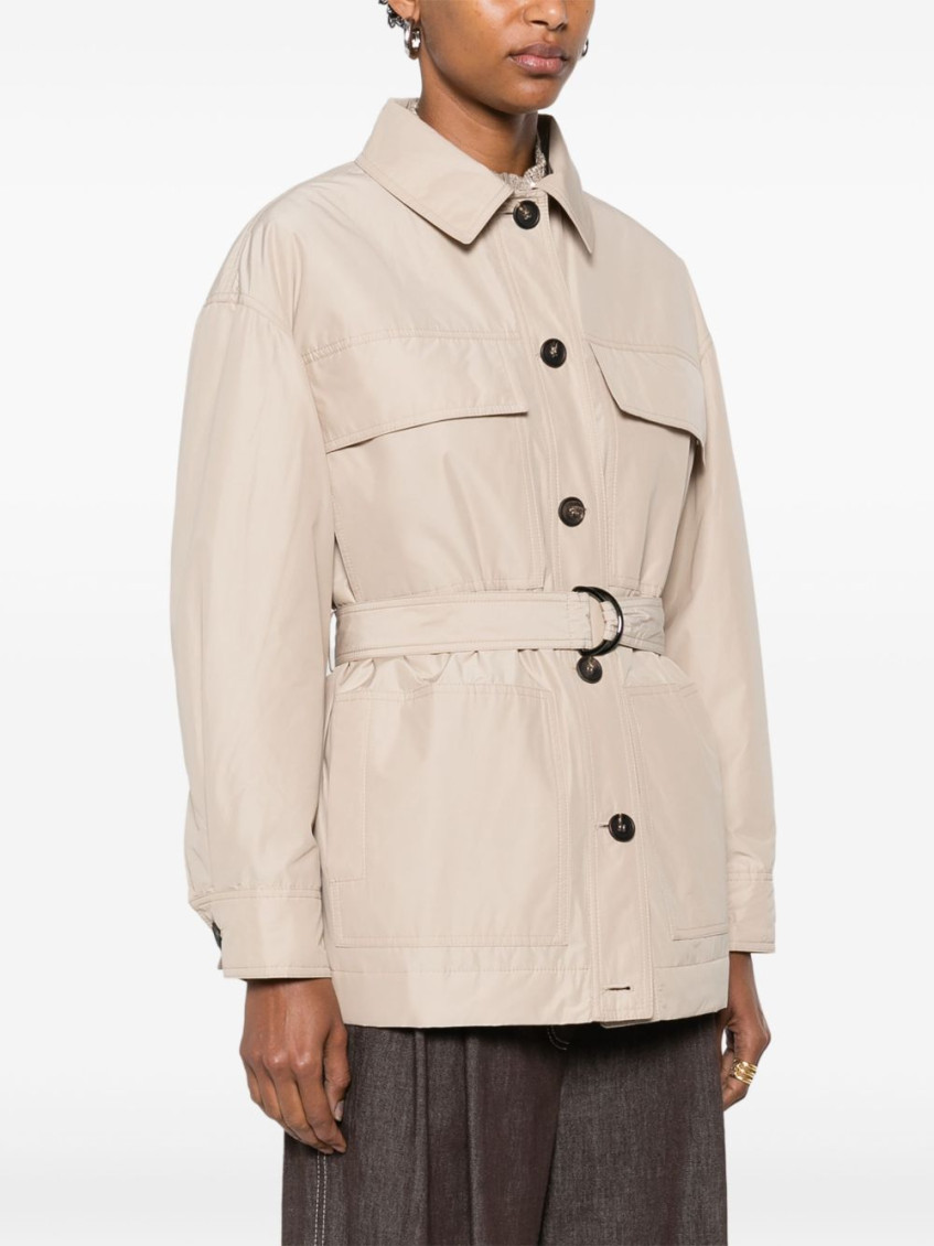 Brunello Cucinelli belted jacket - Neutrals