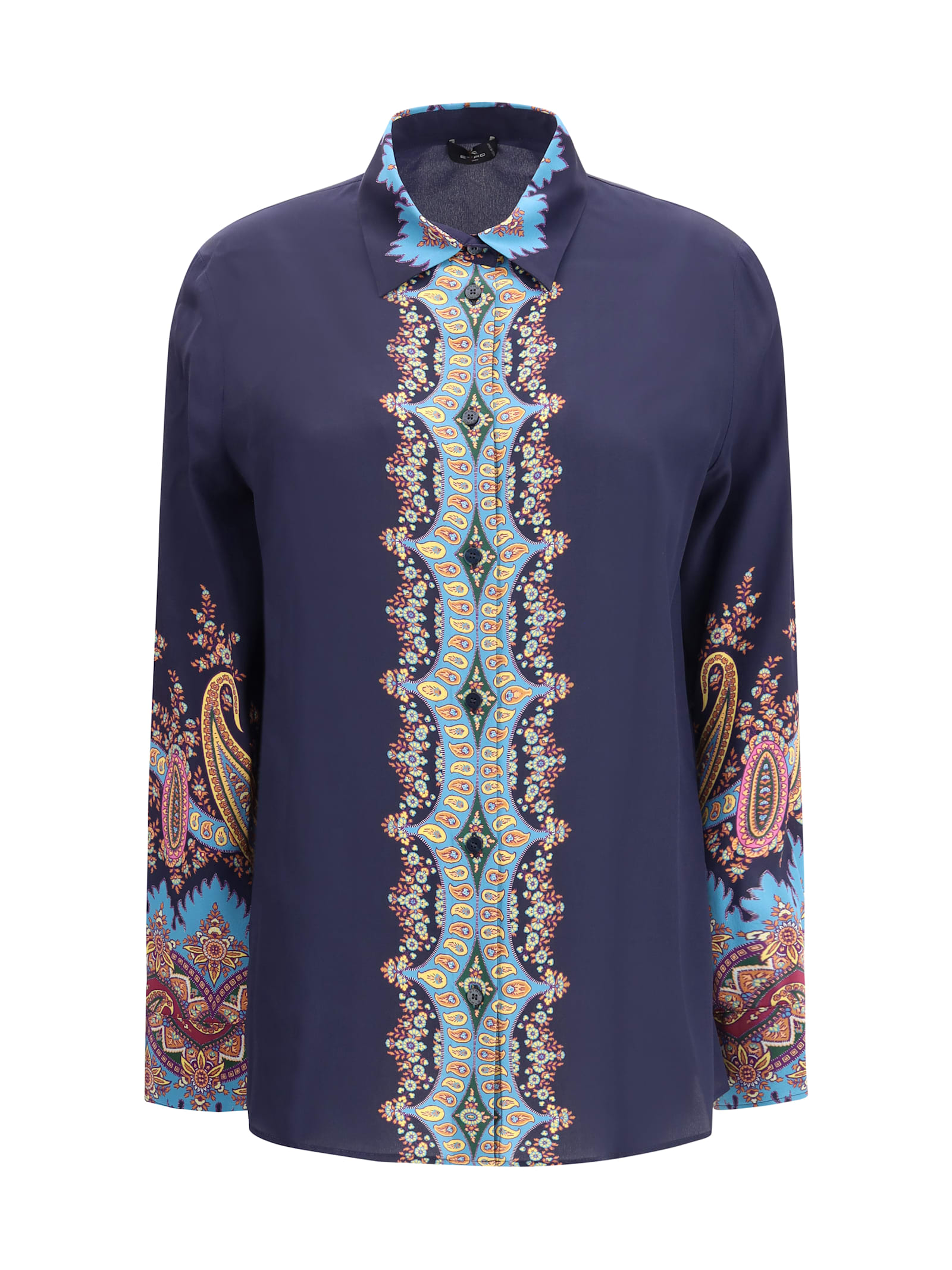 Silk Shirt With Floral Print