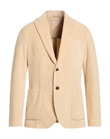 Man Blazer Sand Size 38 Cotton, Polyester