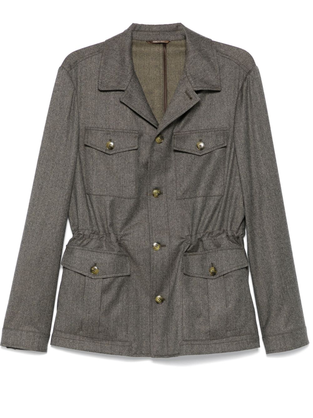 Wool shirt jacket - Grey