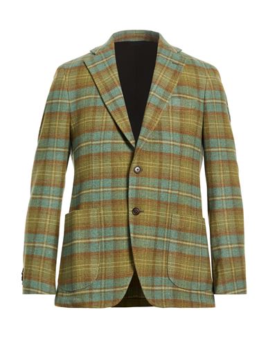 Man Blazer Military green Size 40 Wool, Polyamide