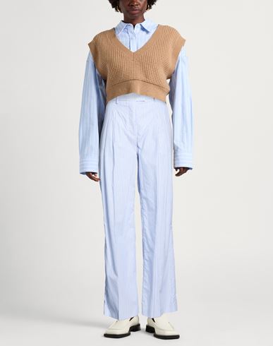 Woman Pants Sky blue Size 2 Cotton