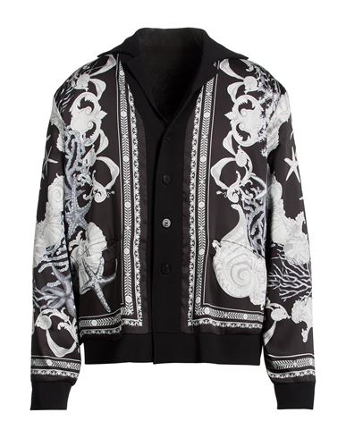 Man Jacket Black Size 38 Virgin Wool, Polyester, Viscose