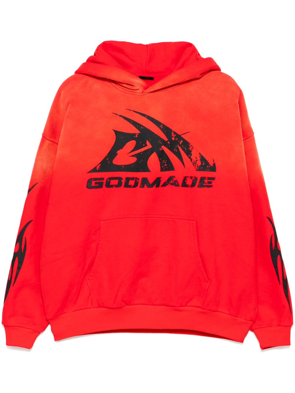 Logo print hoodie - Red