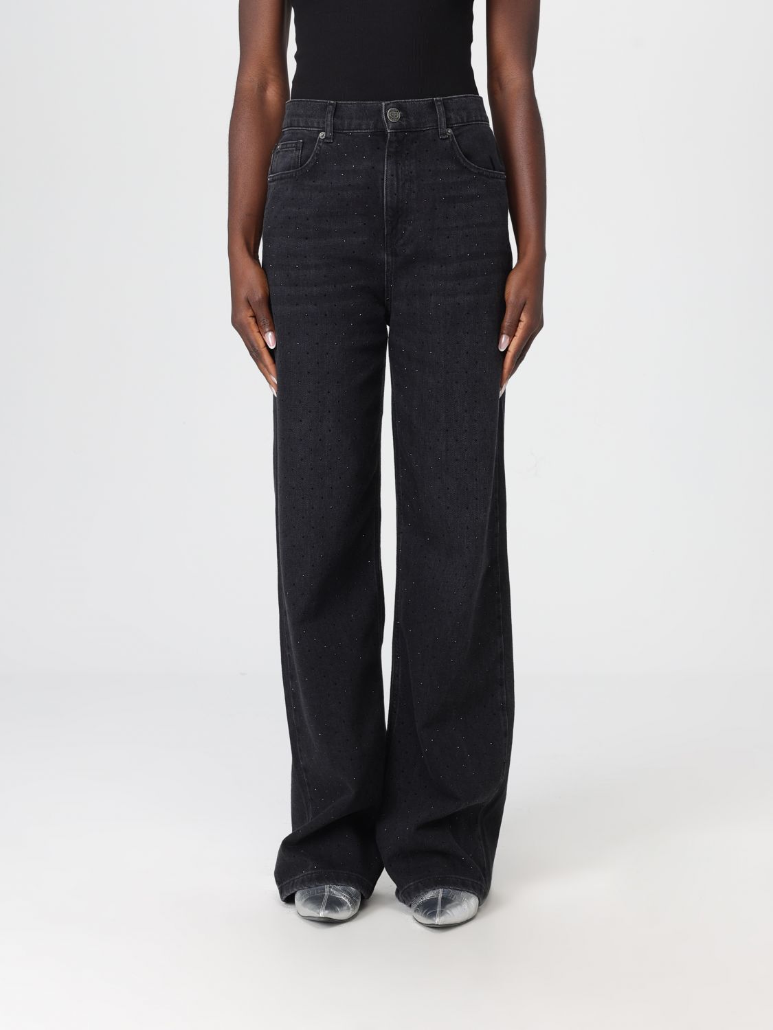 Jeans Woman color Black