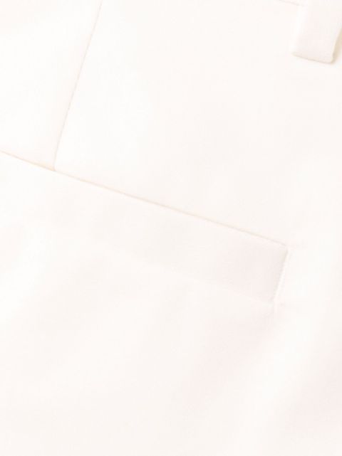 Straight-leg mid-rise trousers