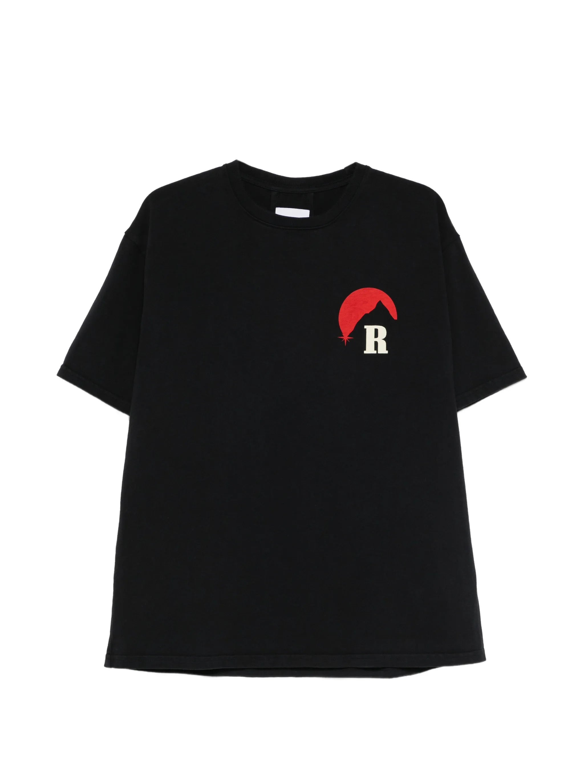 Crewneck Sweatshirt Tee for Men, Chest & Back Print, 100% Cotton