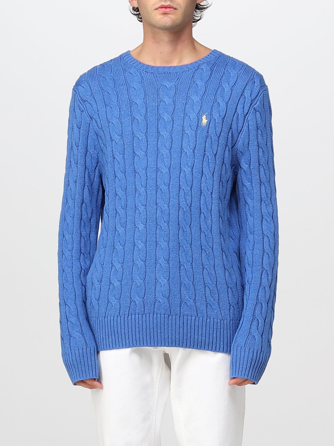 Sweater Men color Gnawed Blue