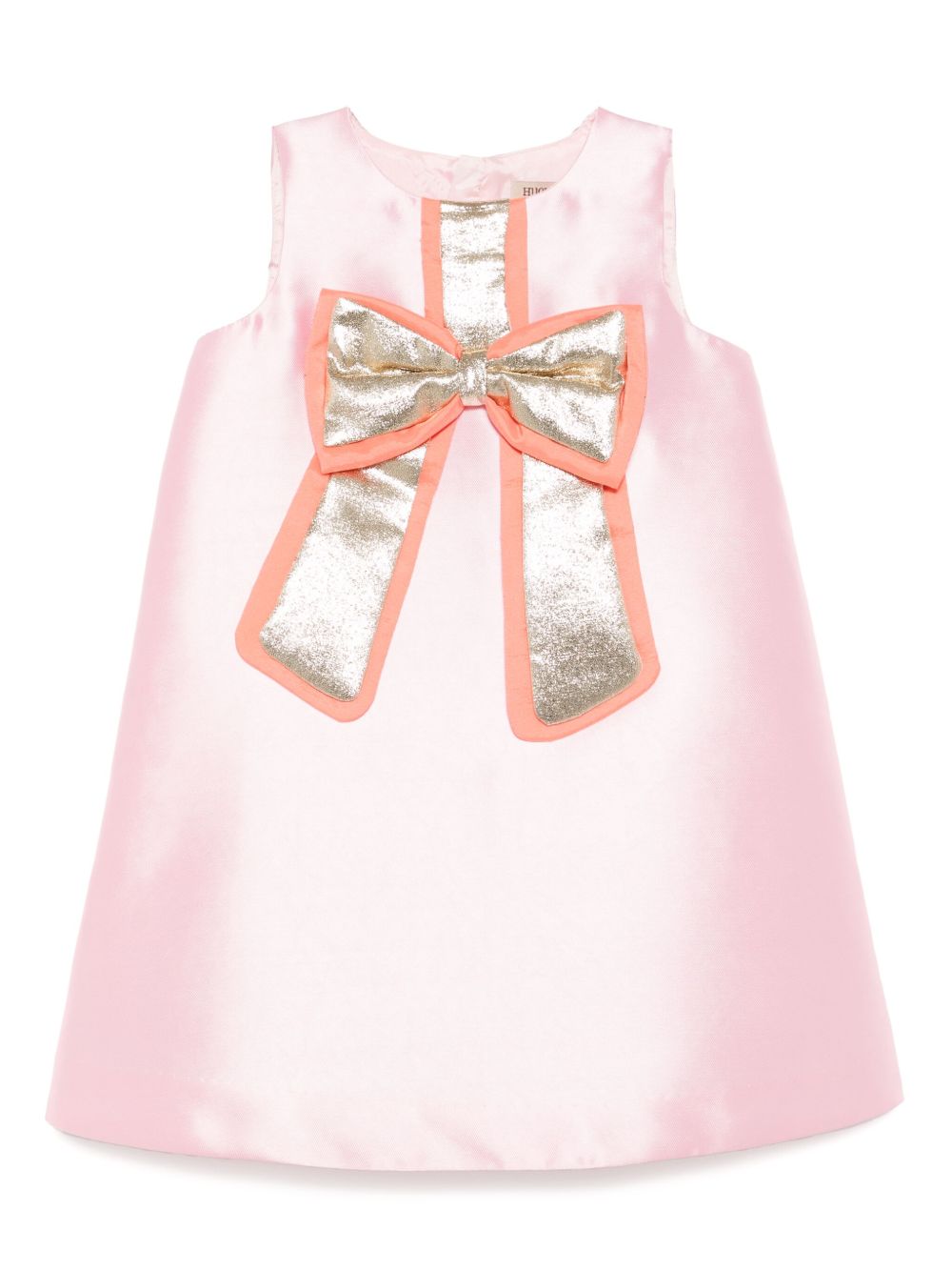 Hucklebones London Guilded bow shift dress - Pink
