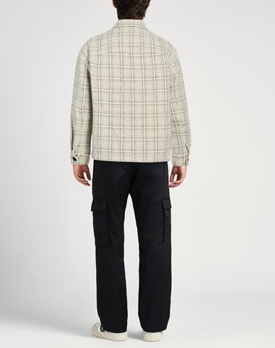 Man Jacket Ivory Size M Wool, Polyamide