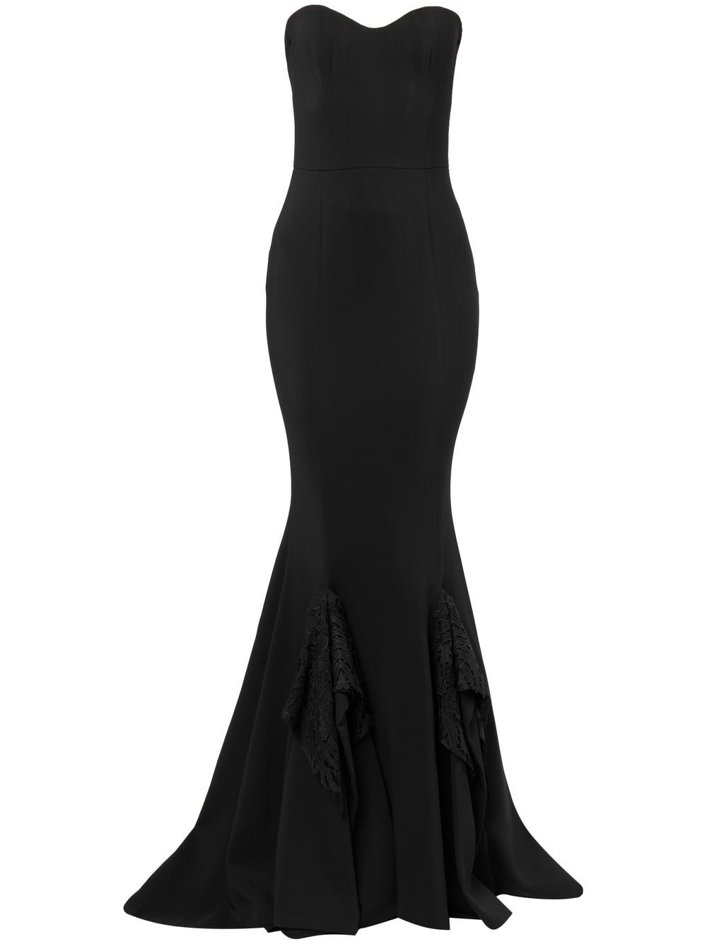 Cady fishtail maxi dress - Black