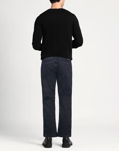 Man Pants Navy Size 28 Cotton, Elastane