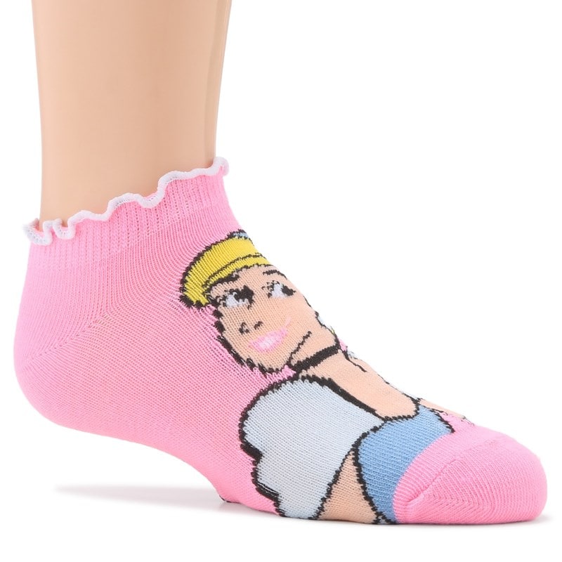 Kids' 6 Pack Lettuce Edge Ankle Socks (Assorted)