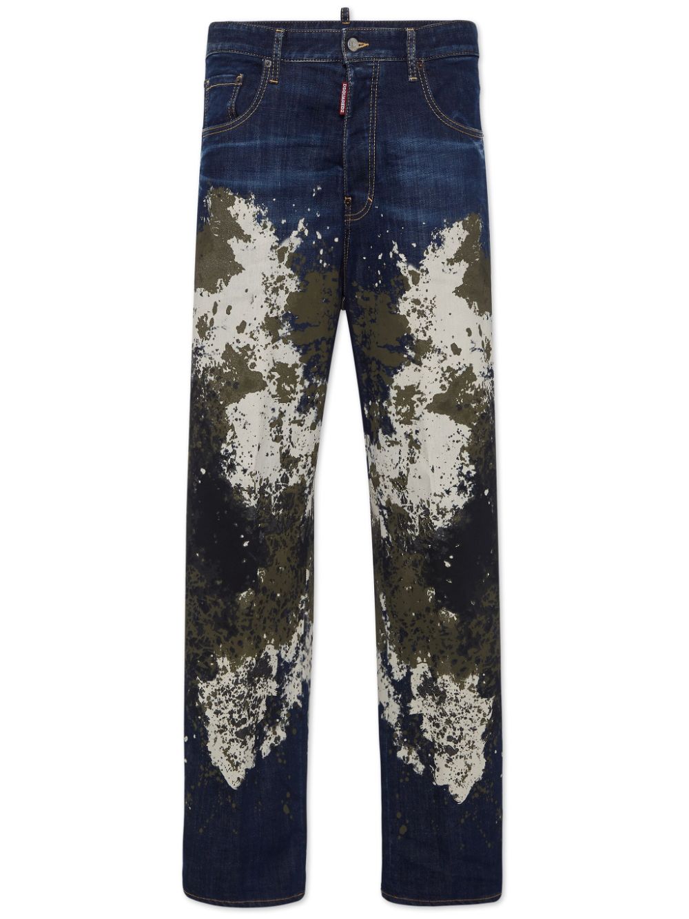Camo-wash jeans - Blue