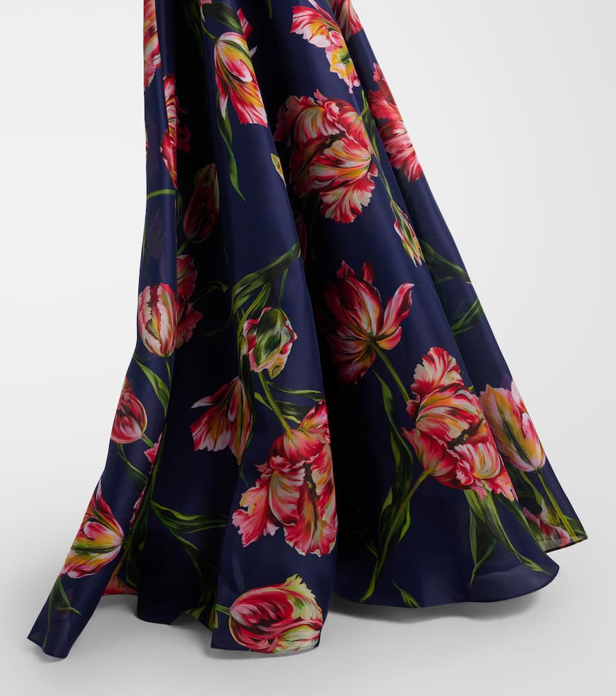 Floral gazar gown