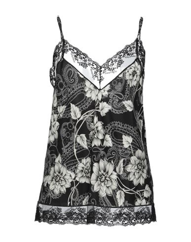 Woman Top Black Size 6 Viscose, Polyester, Polyamide