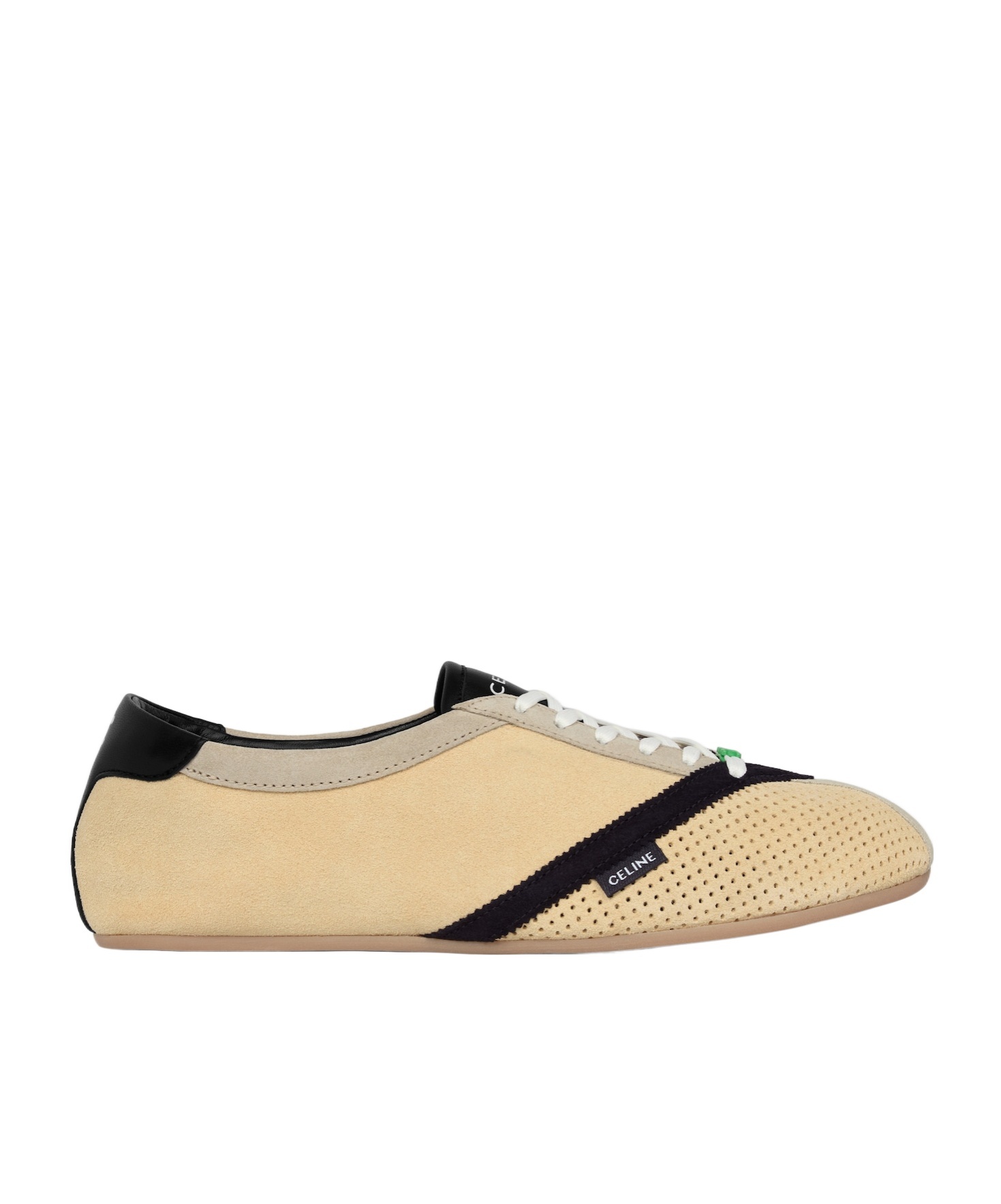 THE FLAT SNEAKER IN SUEDE CALFSKIN AND LAMBSKIN