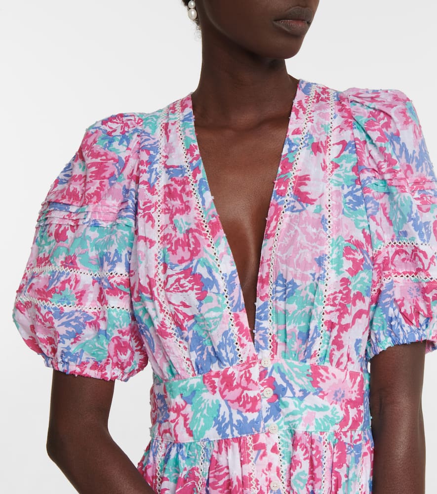 Reine floral midi dress