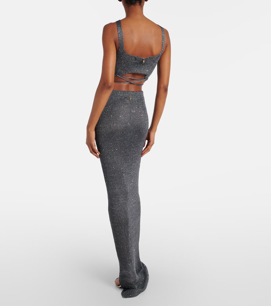 Alma sequined maxi skirt