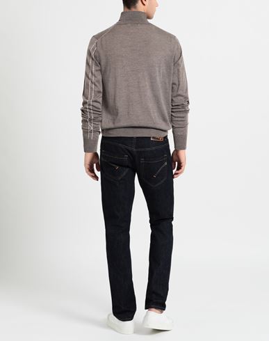 Man Turtleneck Taupe Size 46 Virgin Wool
