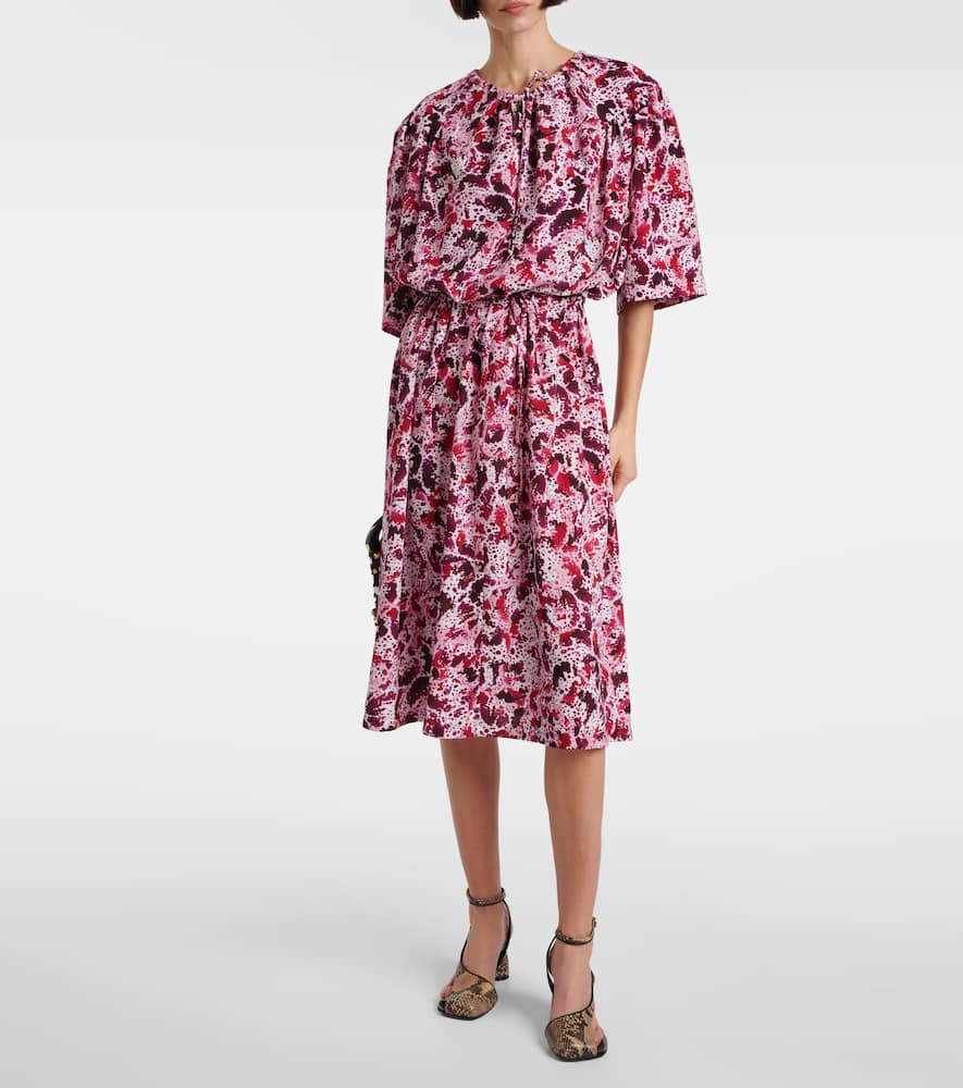 Printed midi dress