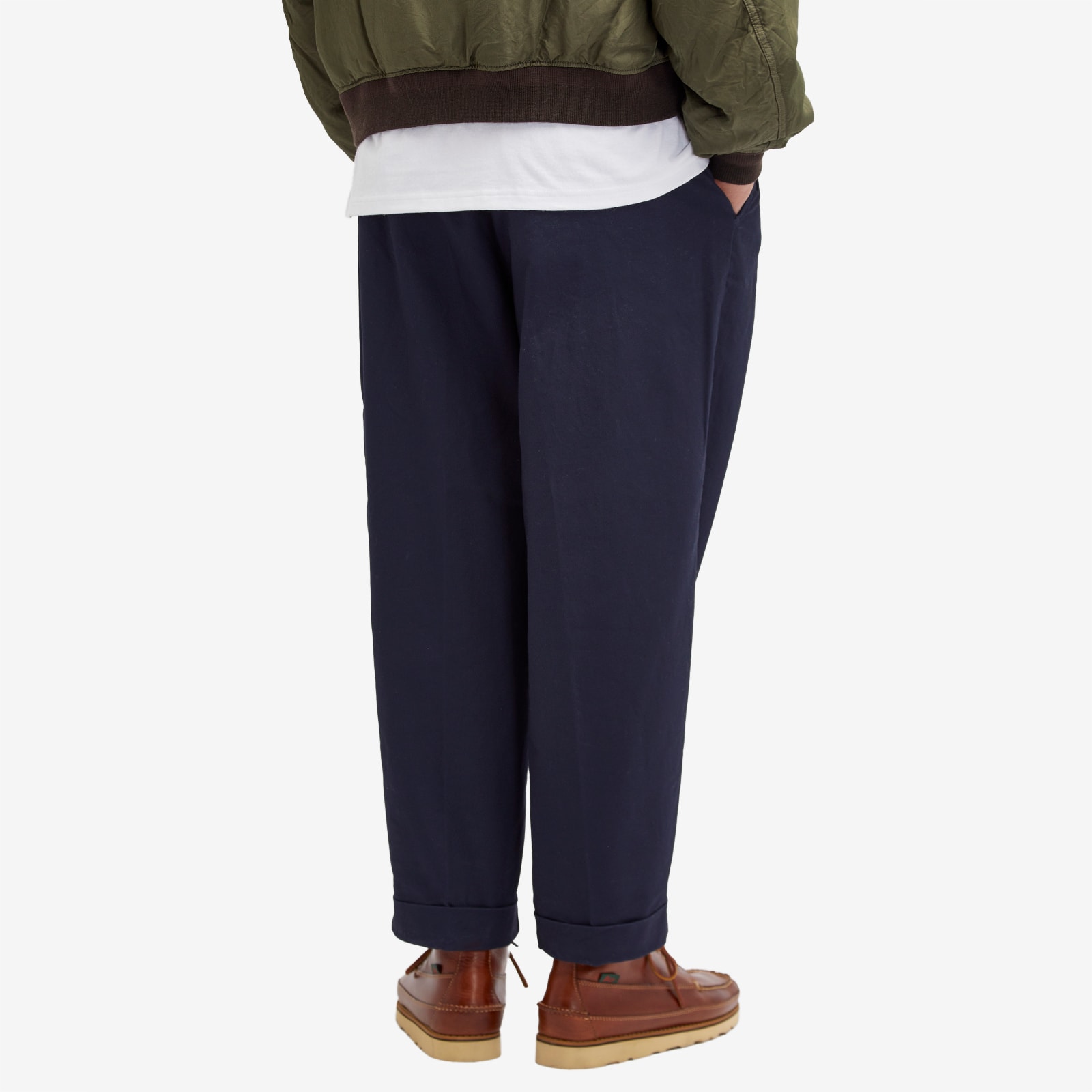 Men's 2 Pleat Chino in Navy