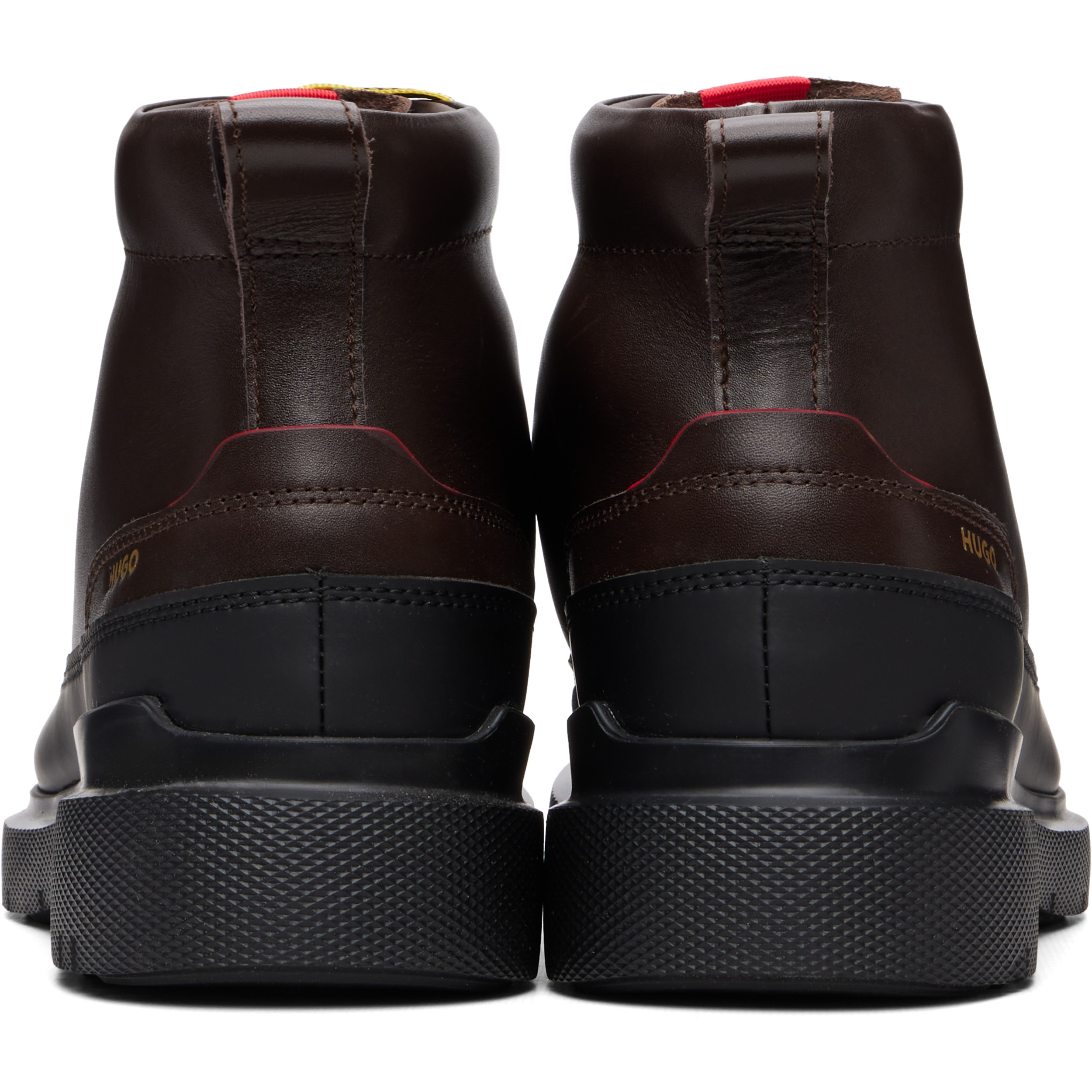 Brown Hiking-Style Leather Boots