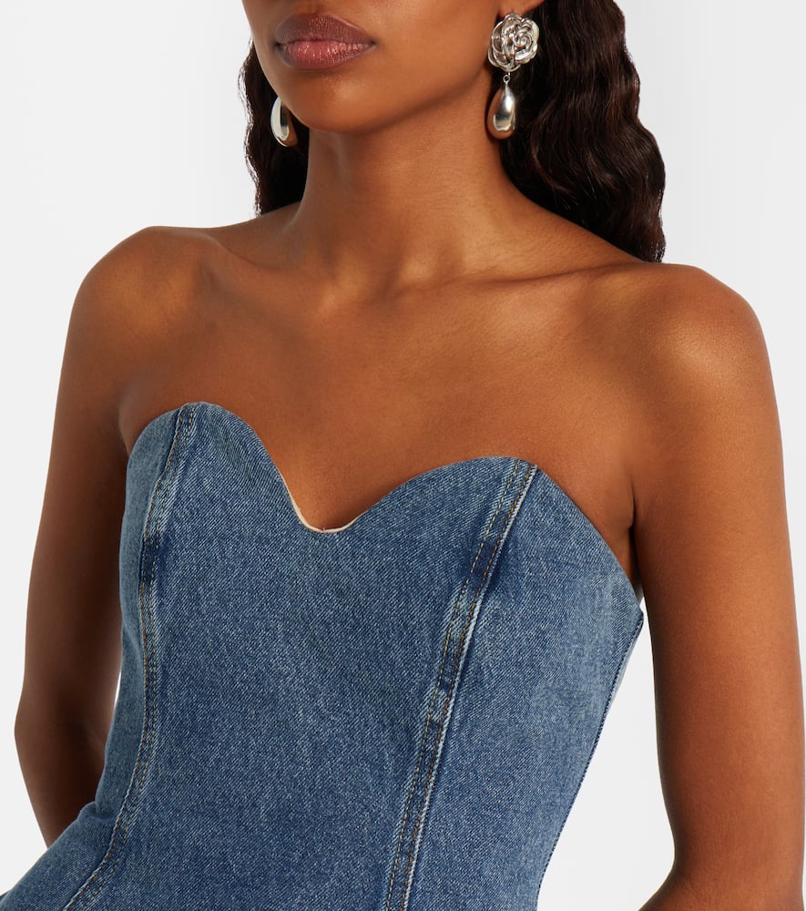 Denim bustier dress