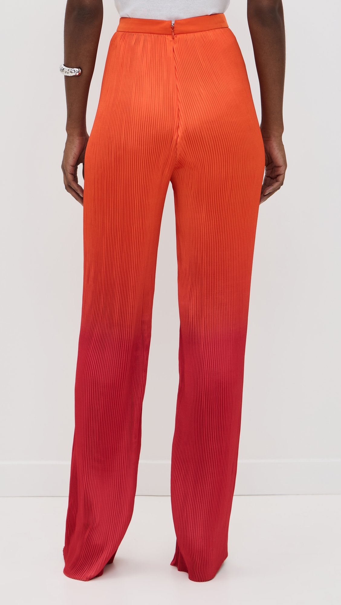 Atti Pleated Pants Adwa Red Print