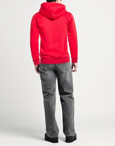 Man Sweatshirt Red Size L Polyester, Cotton