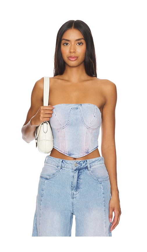 AFRM BUSTIER REID in Denim-Light. Größe XXL. Also in
